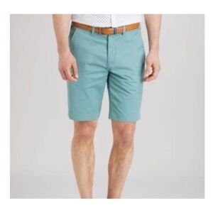 Ted Baker Blue Green Twill Shorts Classic Summer Preppy Size 30R